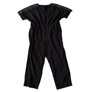 Lane Brant Black V Neck Embellished Jumpsuit Plus Size 18